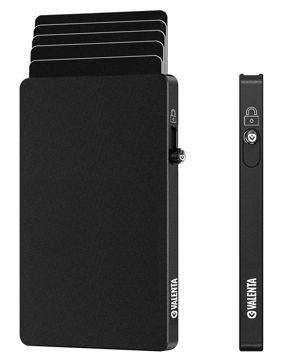 Valenta Cardprotector Aluminium Magsafe Black korthållare