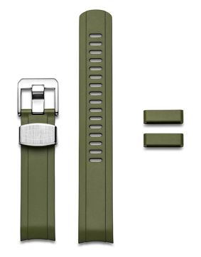 Crafter Blue CB13 Green gummiarmband till Seiko Mini Turtle