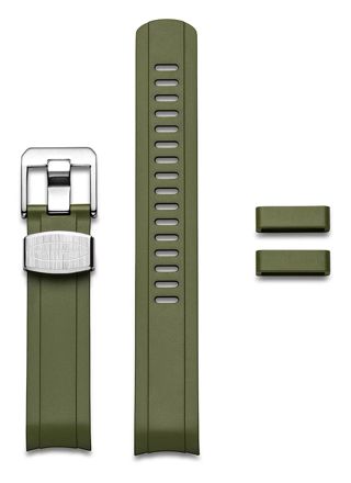 Crafter Blue CB13 Green gummiarmband till Seiko Mini Turtle