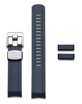 Crafter Blue CB13 Navy Blue gummiarmband till Seiko Mini Turtle