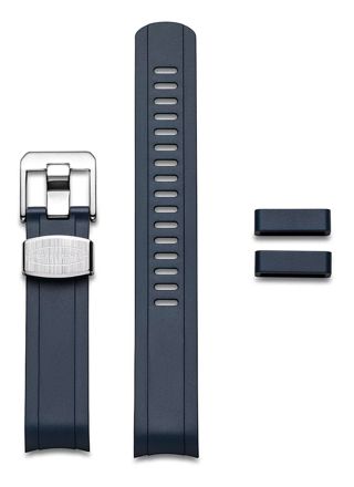 Crafter Blue CB13 Navy Blue gummiarmband till Seiko Mini Turtle