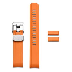 Crafter Blue CB13 Orange gummiarmband till Seiko Mini Turtle main product photo