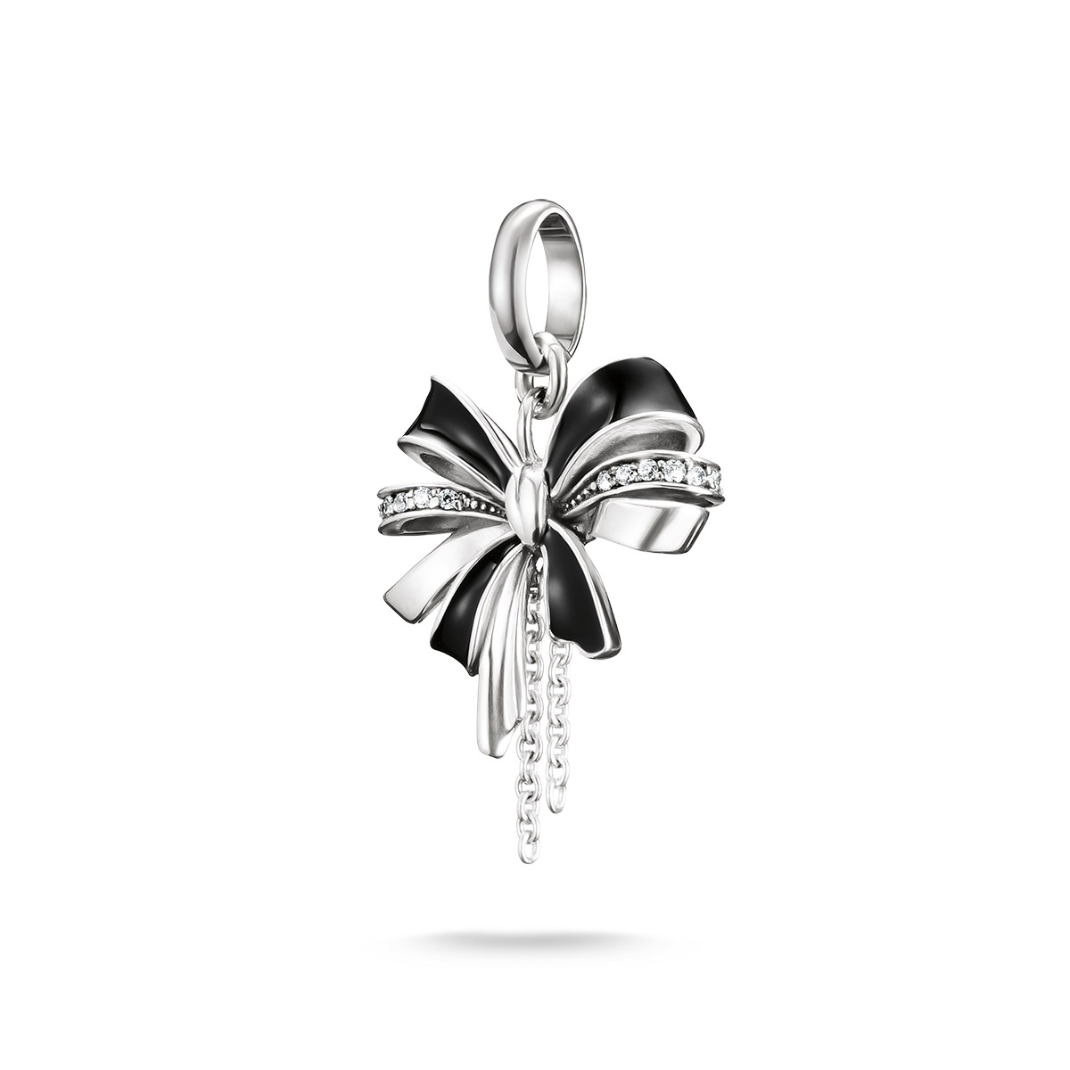 Thomas Sabo Charm Club Connect black bow berlock CC1288-691-11