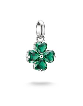 Thomas Sabo Charm Club Connect grön fyrklöver berlock CC1326-699-6