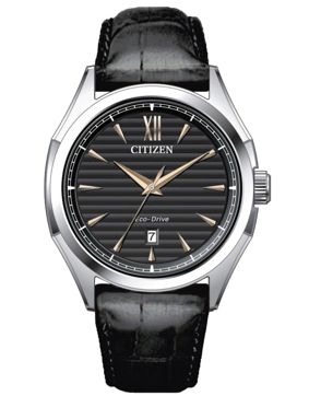 Citizen Classic Elegant Eco-Drive 3 Hands Gents black AW1750-18E