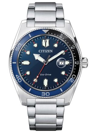 Citizen Marine Eco-Drive  3 Hands blue AW1761-89L