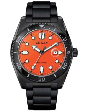Citizen Marine Eco-Drive  3 Hands Black PVD AW1765-88X