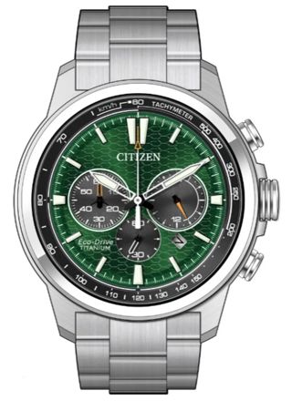 Citizen Racer Chronograph Super Titanium green CA4570-88X