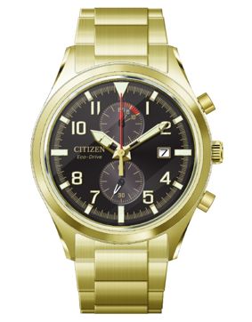 Citizen Mariner Chronograph Y-Gold PVD Eco-Drive CA7022-87E