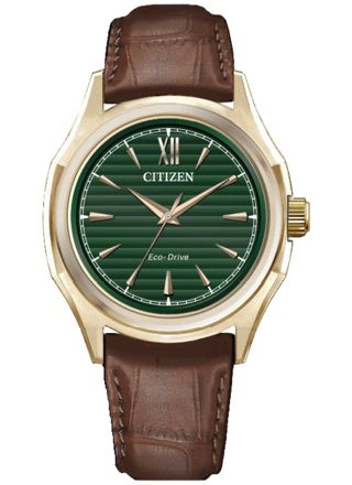 Citizen Classic Elegant 3 Hands Ladies Eco-Drive green FE2113-16X