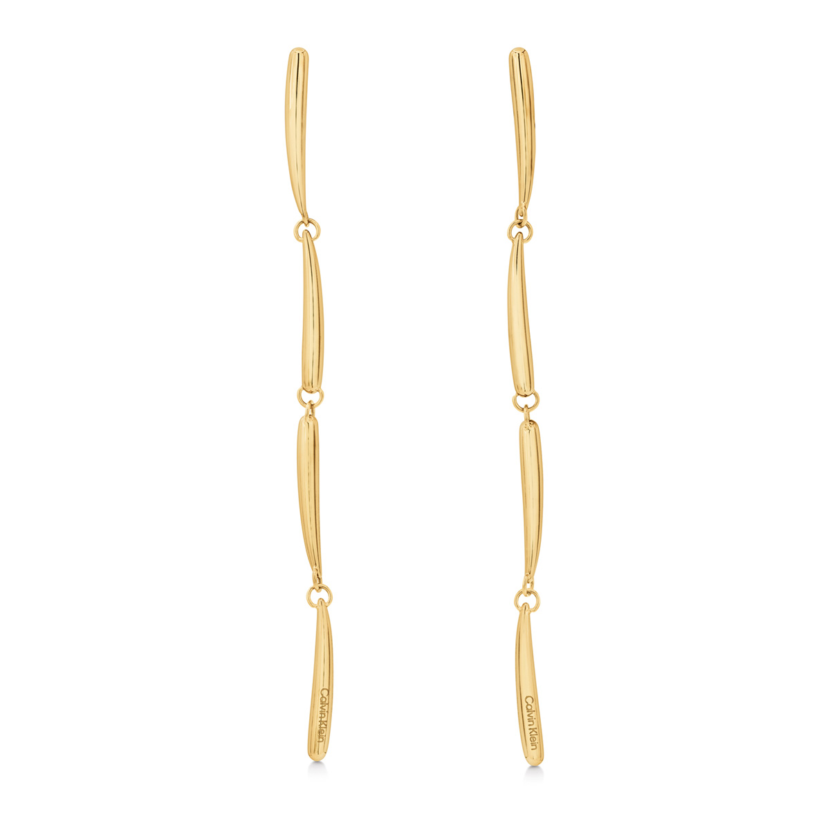 Calvin Klein Elongated Drops örhängen guldpläterade 35000995