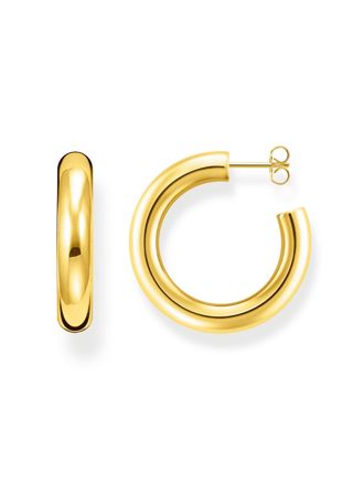 Thomas Sabo Chunky medium hoops 18k guldpläterade kreoler CR636-413-39