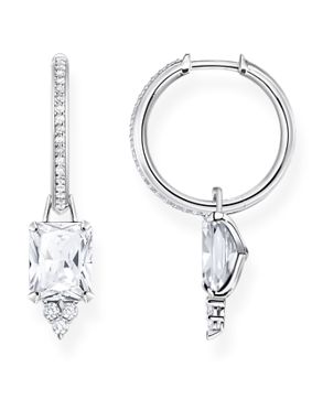 Thomas Sabo örhängen white stone silver CR672-051-14