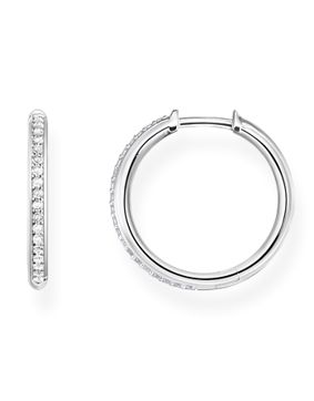 Thomas Sabo hoops white stones pavé silver CR673-051-14