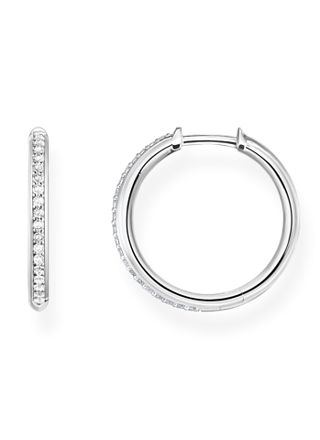 Thomas Sabo hoops white stones pavé silver CR673-051-14