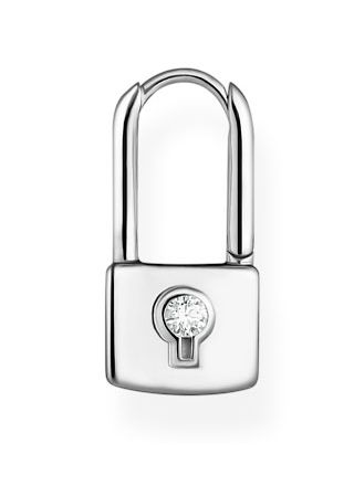 Thomas Sabo Love lock silver single hoop örhänge CR679-051-14