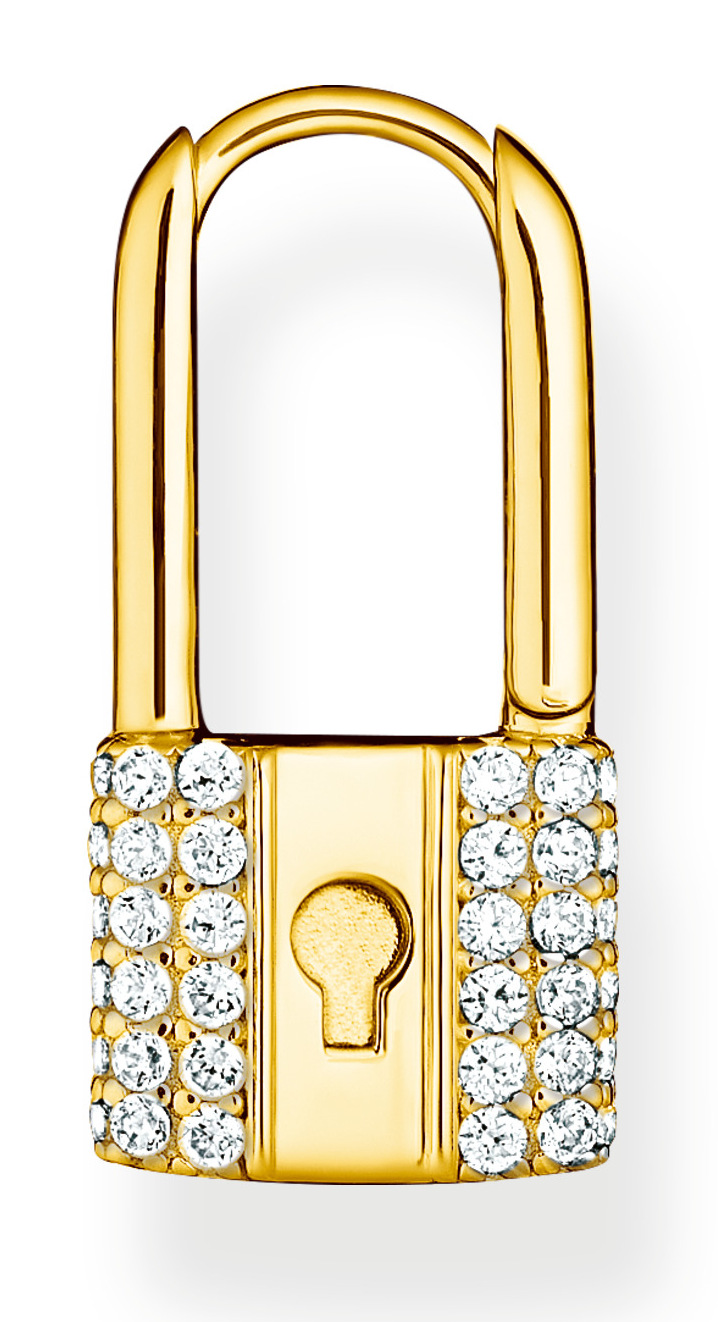 Thomas Sabo Love lock single hoop gold örhänge CR680-414-14