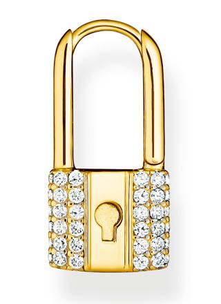 Thomas Sabo Love lock single hoop gold örhänge CR680-414-14