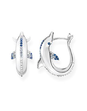 Thomas Sabo dolphin with blue stones örhängen CR688-644-1