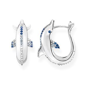 Thomas Sabo dolphin with blue stones örhängen CR688-644-1 main product photo
