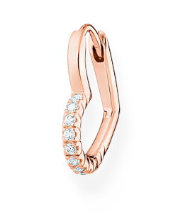Thomas Sabo heart rose gold örhänge CR693-416-14