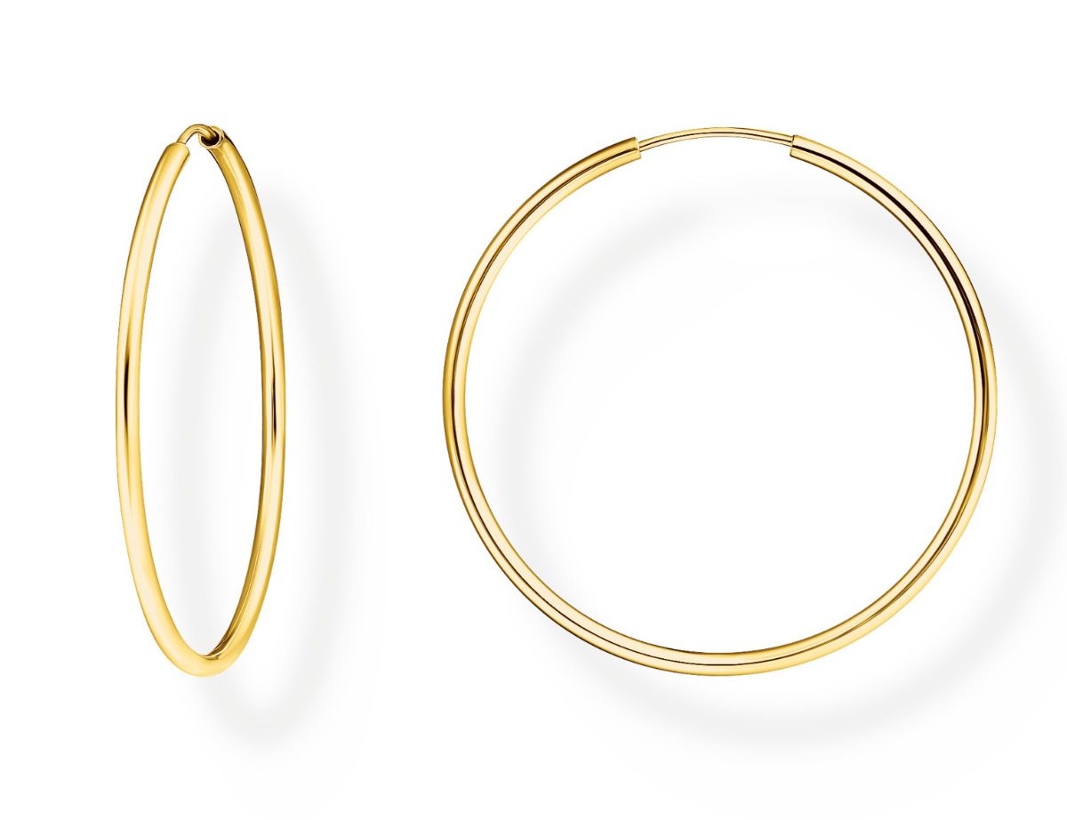 Thomas Sabo Medium hoop 18k guldpläterade hoops CR728-413-39