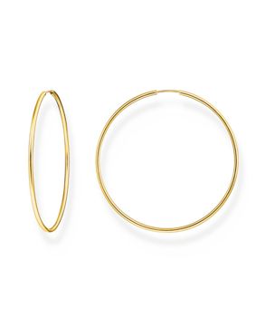 Thomas Sabo Large Hoop 18k guldpläterade stora silverhoops CR729-413-39