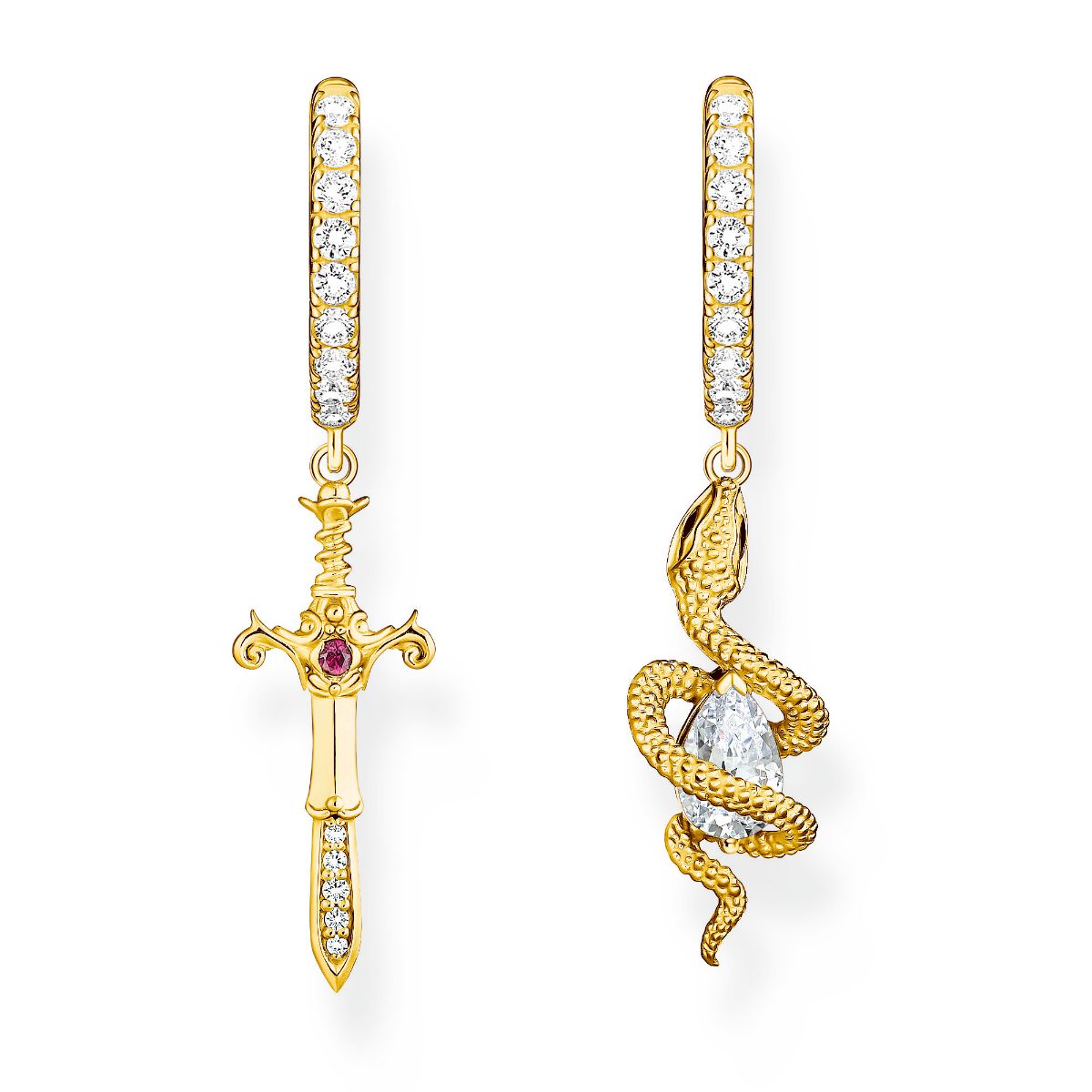 Thomas Sabo True Romance gold-plated Tempting Romance örhängen CR750-995-7