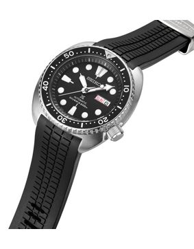 Crafter Blue CB12 Black gummiarmband för Seiko Turtle
