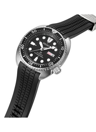Crafter Blue CB12 Black gummiarmband för Seiko Turtle