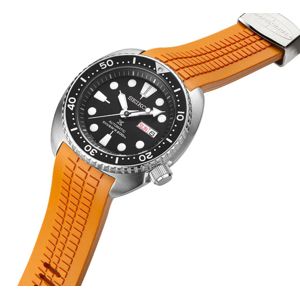 Crafter Blue CB12 Orange gummiarmband för Seiko Turtle main product photo