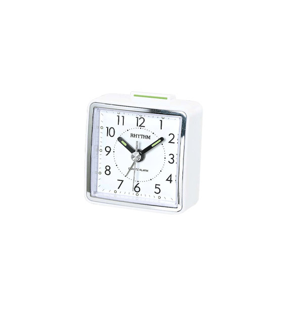 Rhythm väckarklocka vit CRE210-NR03