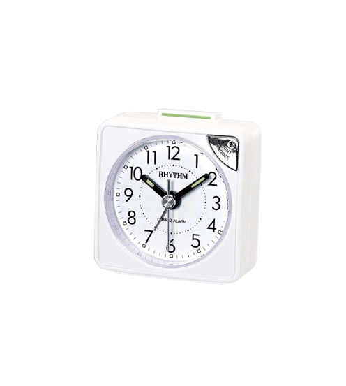 Rhythm väckarklocka vit CRE211-NR03