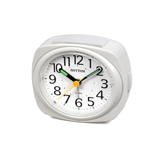 Rhythm väckarklocka vit CRE848-WR03