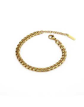 Madoww Unisex Cuban Chain förgyllt armband 20 cm