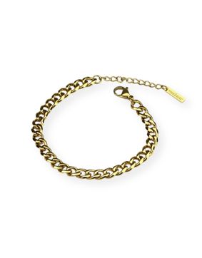 Madoww Unisex Cuban Chain förgyllt armband 20 cm