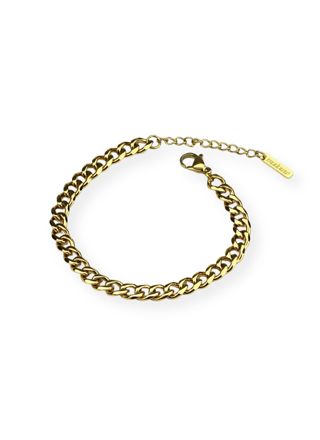 Madoww Unisex Cuban Chain förgyllt armband 20 cm