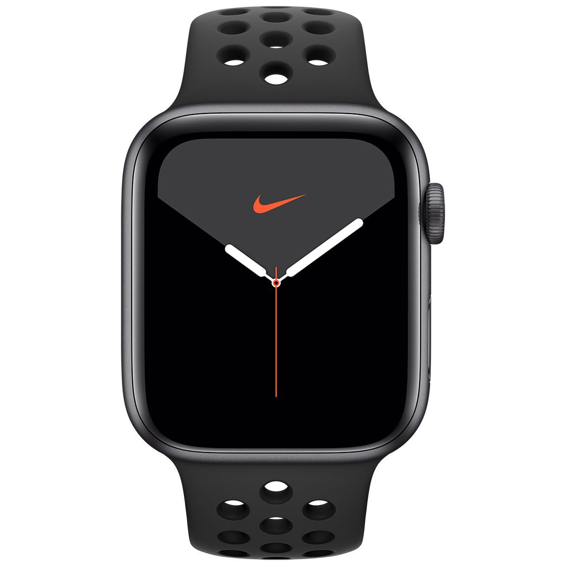 Apple Watch Nike Series 5 GPS + Cellular aluminiumboett rymdgrått 44mm Nike-sportband  Anthracite/Black MX3F2KS/A - klockmagasinet.com