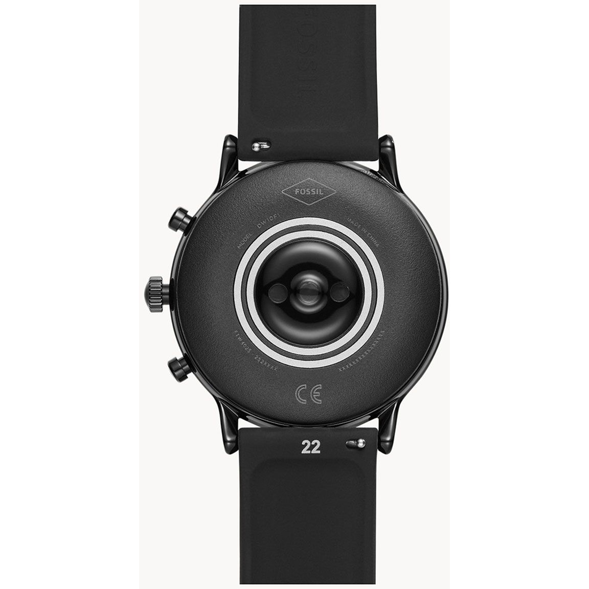 fossil men gen 5 smartwatch the carlyle hr black silicone ftw4025