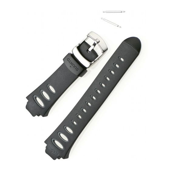 Suunto Observer/SR armband, svart elastomer