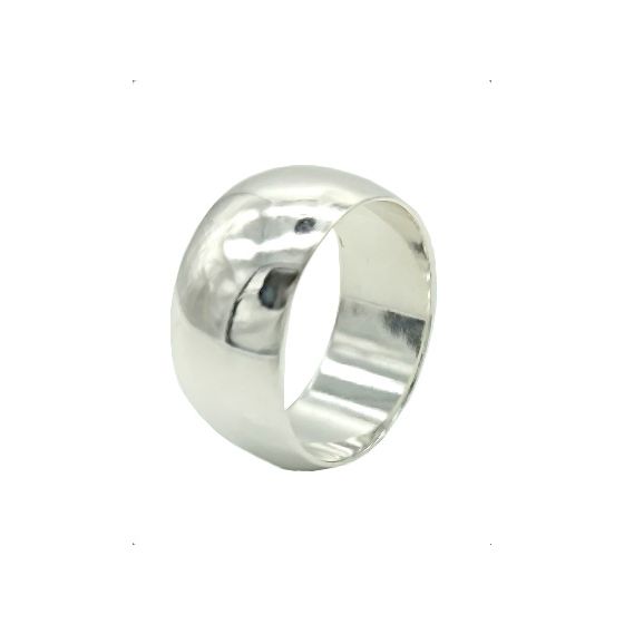 Bred silverring 10 mm