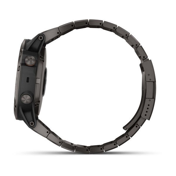 Garmin Fenix 5X Plus Sapphire Titanium kolgrå DLC 010-01989-05 -  klockmagasinet.com