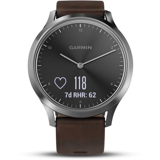 garmin vivomove hr premium black tan