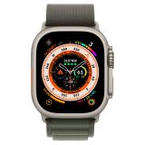 Apple Watch Ultra GPS + Cellular Titanium Case 49 mm Green Alpine Loop - Size M MQFN3KS/A