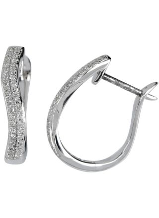 Kohinoor diamantörhängen i 14k vitguld 143-P7234V