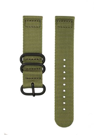 Grön 24 mm nylon armband 