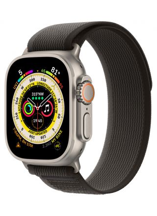Apple Watch Ultra GPS + Cellular Titanium Case 49 mm Black/Gray Trail Loop - Size M/L MQFX3KS/A