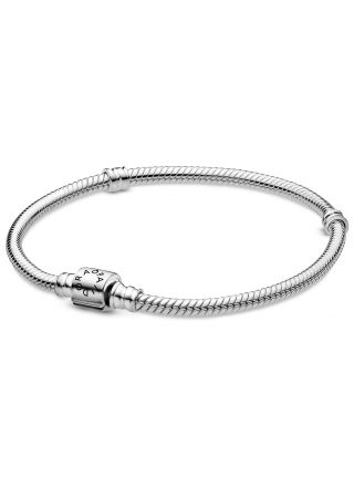 Pandora Moments Barrel Clasp Snake Chain armband 598816C00