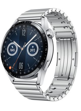 Huawei Watch GT 3 46 mm Silver with Stainless Steel Strap 55026957