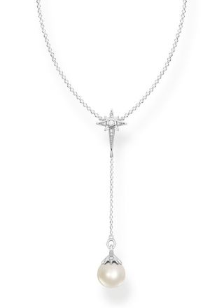 Thomas Sabo pearl star silver halsband KE1986-167-14-L45V